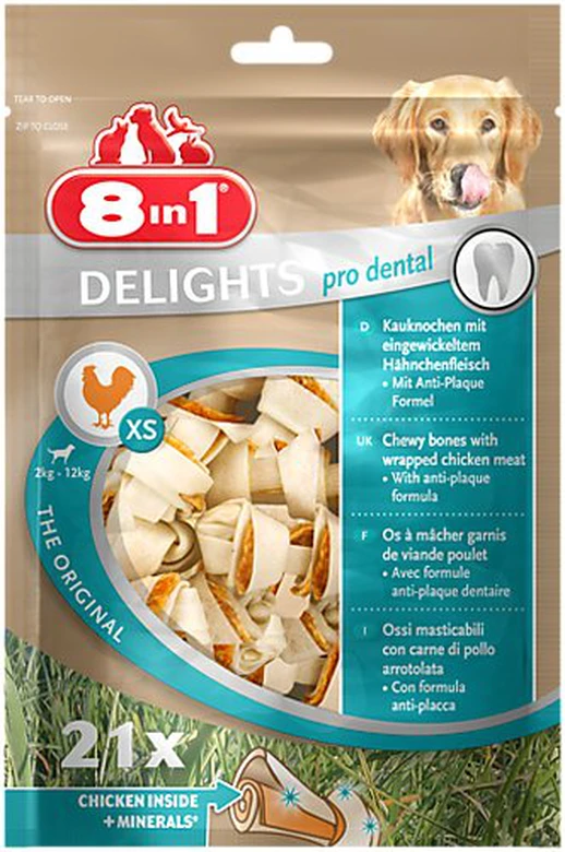 8in1 - Friandises Dental Delights Mini Value Pour Chien - X21 3 8in1 - Friandises Dental Delights Mini Value Pour Chien - X21