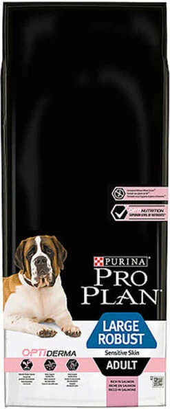 Pro Plan - Croquettes OPTIDERMA Large Robust Sensitive Skin Saumon Pour Chien - 14Kg