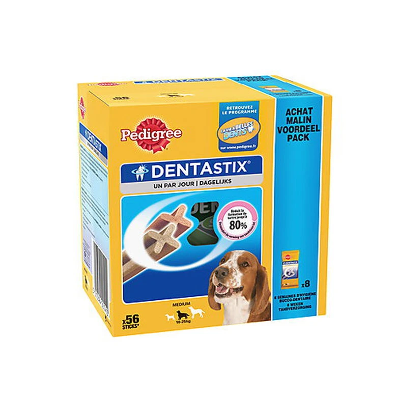 Pedigree - Friandises Dentastix Pour Chien De Moyenne Taille - X56 3 Pedigree - Friandises Dentastix Pour Chien De Moyenne Taille - X56