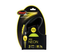 Flexi - Laisse New Neon Avec Cordon De 5m Pour Chien M -Magasin De Fournitures Pour Chiens 25405