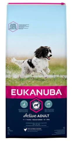 Eukanuba - Croquettes Au Poulet Pour Chien Adulte De Taille Moyenne - 15Kg