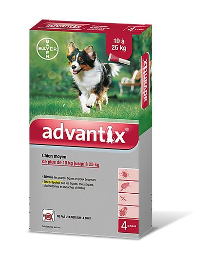 Bayer Pipettes Antiparasitaires Advantix 4 Bayer Pipettes Antiparasitaires Advantix – Image 2