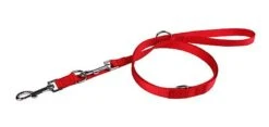 Animalis - Laisse Multifonction Basic 20mm Et 200cm Pour Chien - Rouge