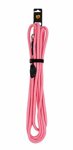Animalis - Longe En Corde Forte De 5m Pour Chien - Rose