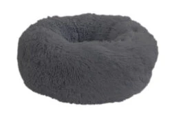 Wouapy - Corbeille Ronde Moelleuse Gris Pour Chien Et Chat - T60