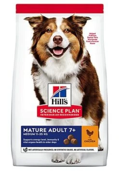 Hill's Science Plan - Croquettes Active Longevity Medium Mature 7+ Poulet Pour Chien - 12Kg