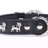 Yogipet - Collier Super Bouledogue Français Cuir Pour Chien - Noir -Magasin De Fournitures Pour Chiens 41864