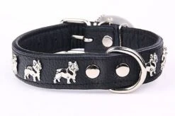 Yogipet - Collier Super Bouledogue Français Cuir Pour Chien - Noir -Magasin De Fournitures Pour Chiens 41875