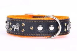 Yogipet - Collier Bulldog Cuir Crystal Pour Chien - Orange 8 Yogipet - Collier Bulldog Cuir Crystal Pour Chien - Orange -Magasin De Fournitures Pour Chiens 41912