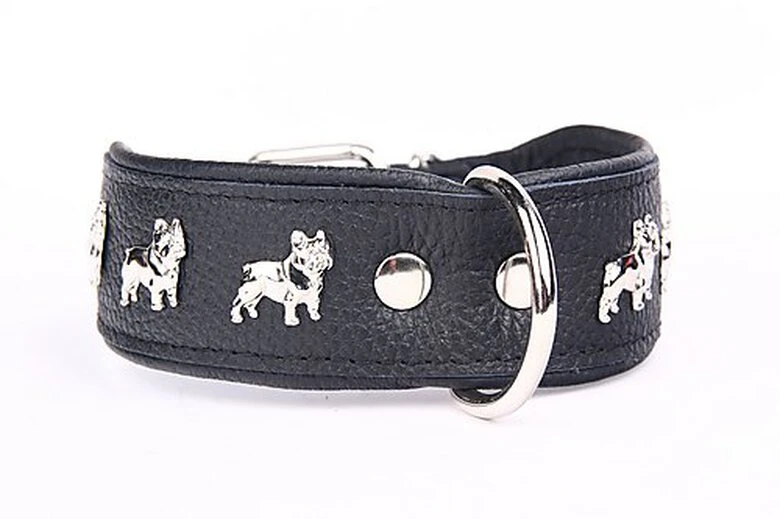 Yogipet - Collier Bouledogue Français Cuir Pour Chien - Noir 3 Yogipet - Collier Bouledogue Français Cuir Pour Chien - Noir