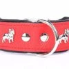 Yogipet - Collier Bouledogue Français Cuir Pour Chien - Rouge -Magasin De Fournitures Pour Chiens 41932