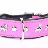 Yogipet - Collier Bouledogue Français Cuir Pour Chien - Rose -Magasin De Fournitures Pour Chiens 41934