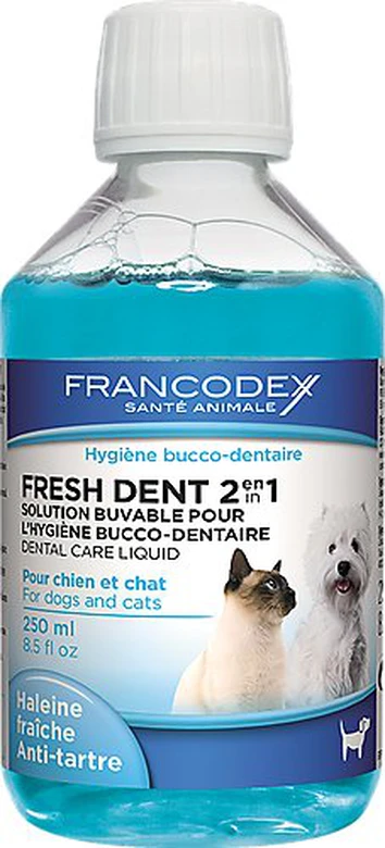 Francodex - Fresh Dent 2 En 1 Pour Chien Et Chat - 250ml 3 Francodex - Fresh Dent 2 En 1 Pour Chien Et Chat - 250ml