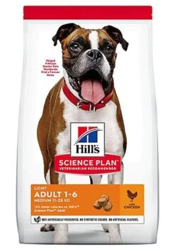 Hill's Science Plan - Croquettes Adult Light Medium Poulet Pour Chien - 2,5Kg