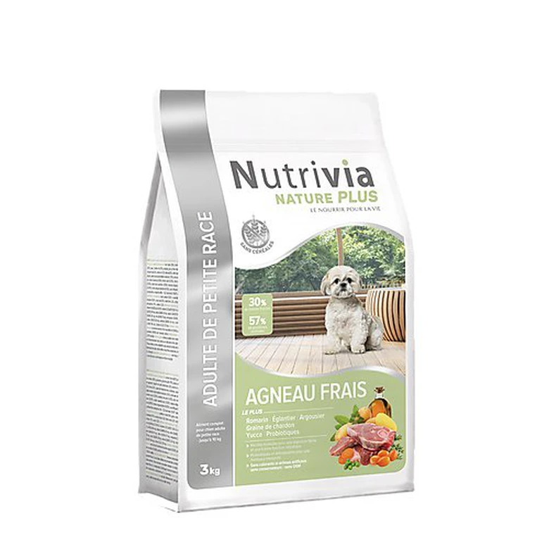 Nutrivia Nature Plus - Croquettes Naturelles à L'Agneau Frais Pour Chien De Petite Race - 3Kg 3 Nutrivia Nature Plus - Croquettes Naturelles à L'Agneau Frais Pour Chien De Petite Race - 3Kg