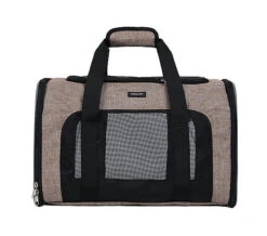 Wouapy - Sac De Transport Détente Beige Pour Chien - 45x25x28cm