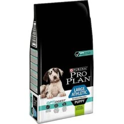 Pro Plan - Croquettes Athletic Large Puppy Sensitive Digestion à L'Agneau Pour Chiot - 12Kg