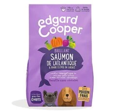 Edgard & Cooper - Croquettes Au Saumon De L'Atlantique Et Dinde Pour Chiot - 2,5Kg