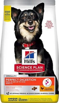 Hill's Science Plan - Croquettes Adulte Perfect Digestion Au Poulet Pour Petit Chien - 1,5Kg