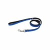 Comme Un Roi - Laisse Cuir So Funky Bleu / Noir Pour Chien Et Chat - 120cm -Magasin De Fournitures Pour Chiens 64880