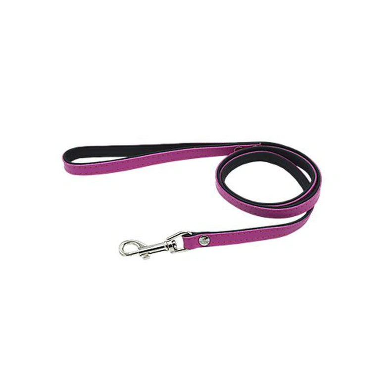 Comme Un Roi - Laisse Cuir So Trendy Rose / Noir Pour Chien Et Chat - 120cm 3 Comme Un Roi - Laisse Cuir So Trendy Rose / Noir Pour Chien Et Chat - 120cm