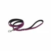 Comme Un Roi - Laisse Cuir So Funky Rose / Noir Pour Chien Et Chat - 120cm -Magasin De Fournitures Pour Chiens 64893