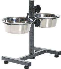 Trixie - Bar à Aliments Avec Gamelles Noir Pour Chien - 2×0,75L