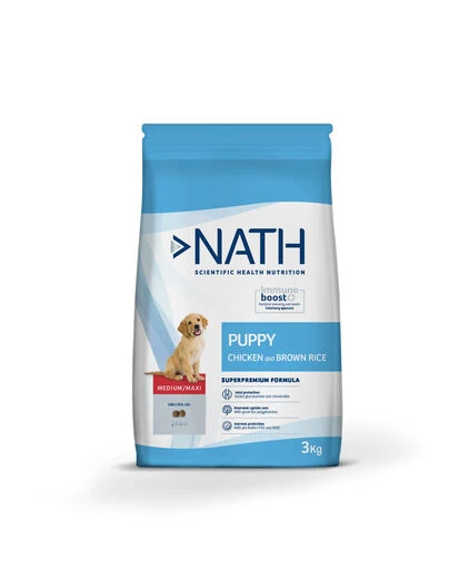 Nath - Croquettes Medium/Maxi Puppy Au Poulet Pour Chiot - 3Kg 3 Nath - Croquettes Medium/Maxi Puppy Au Poulet Pour Chiot - 3Kg