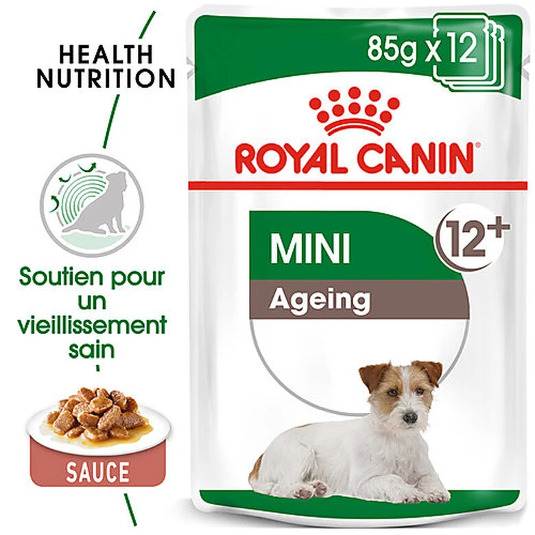 Royal Canin - Sachets Mini Ageing 12+ En Sauce Pour Chien - 12X85g 4 Royal Canin - Sachets Mini Ageing 12+ En Sauce Pour Chien - 12X85g – Image 2