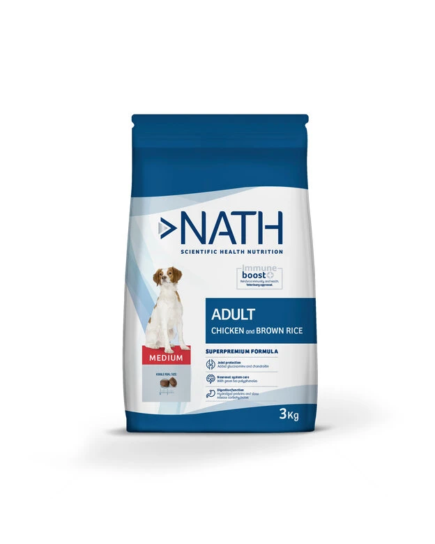 Nath - Croquettes Medium Adult Au Poulet Pour Chien - 3Kg 3 Nath - Croquettes Medium Adult Au Poulet Pour Chien - 3Kg