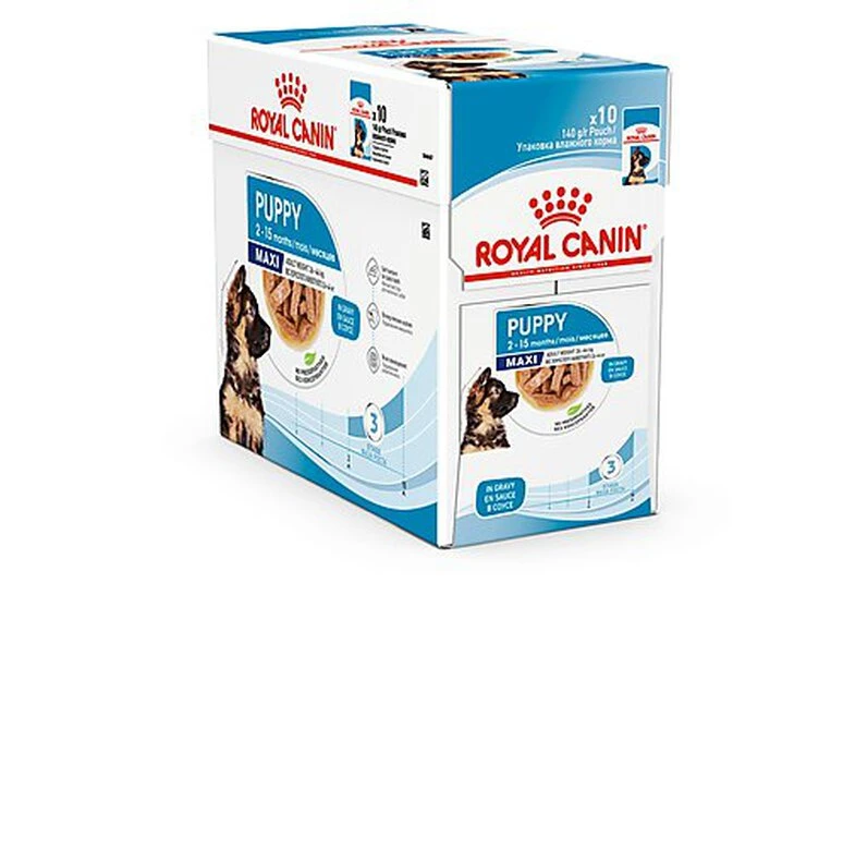 Royal Canin - Sachets Puppy Maxi En Sauce Pour Chiot - 10x140g 3 Royal Canin - Sachets Puppy Maxi En Sauce Pour Chiot - 10x140g