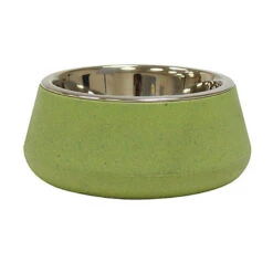 Croci - Bol En Bamboo Et Acier TIERRA Vert Pour Chien - 472ml