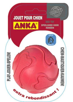 Anka - Balle Caoutchouc Dure Extrabounce Pour Chiens - 9cm