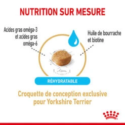 Royal Canin - Croquettes Yorkshire Terrier Adult 8+ Pour Chiens Seniors - 1,5Kg -Magasin De Fournitures Pour Chiens 74335