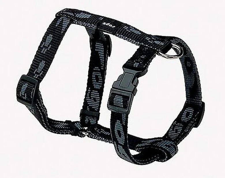 Rogz - Harnais En Nylon Noir Pour Chiens - S 3 Rogz - Harnais En Nylon Noir Pour Chiens - S