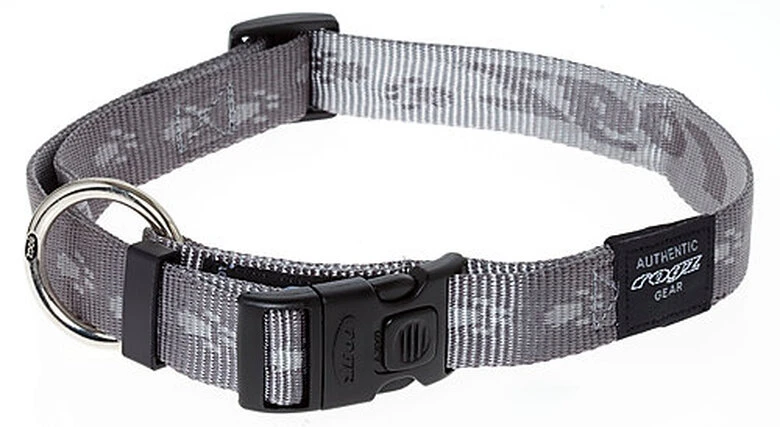 Rogz - Collier En Nylon Gris Pour Chiens - XL 3 Rogz - Collier En Nylon Gris Pour Chiens - XL