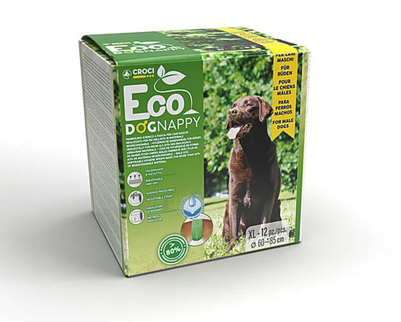 Croci - Couche Hygiénique Eco DOGNAPPY Pour Chiens Mâles - XL 3 Croci - Couche Hygiénique Eco DOGNAPPY Pour Chiens Mâles - XL