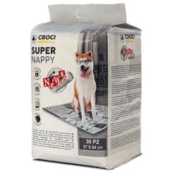 Croci - Tapis Hygiénique Super Nappy New Paper Pour Chiens - 57x54cm