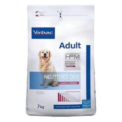 Virbac - Croquettes Veterinary HPM Adult Neutered Large & Medium Dog Pour Chien - 7Kg