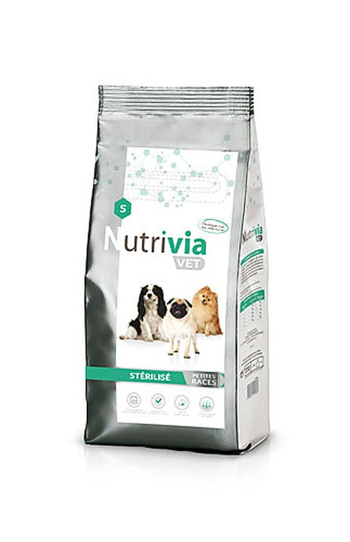 Nutrivia Vet - Croquettes Stérilisé Pour Chien De Petites Races - 8Kg 3 Nutrivia Vet - Croquettes Stérilisé Pour Chien De Petites Races - 8Kg