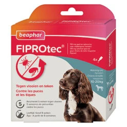 Beaphar - Pipettes Antiparasitaires Fiprotec Pour Chien Moyen - X4