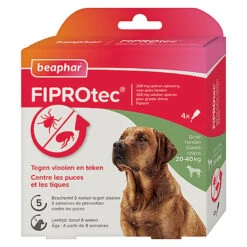 Beaphar - Pipettes Antiparasitaires Fiprotec Pour Grand Chien - X4